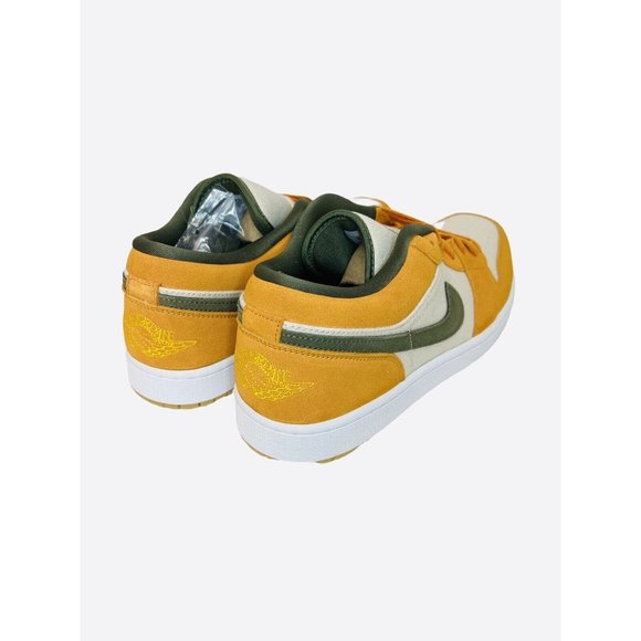 Air Jordan 1 Low SE White Light Curry Olive Sneakers DH6931-102, Men\'s Size 12.5 main image 10